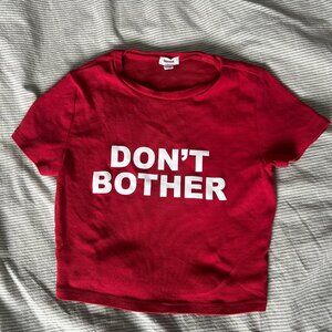 GARAGE - red crop top